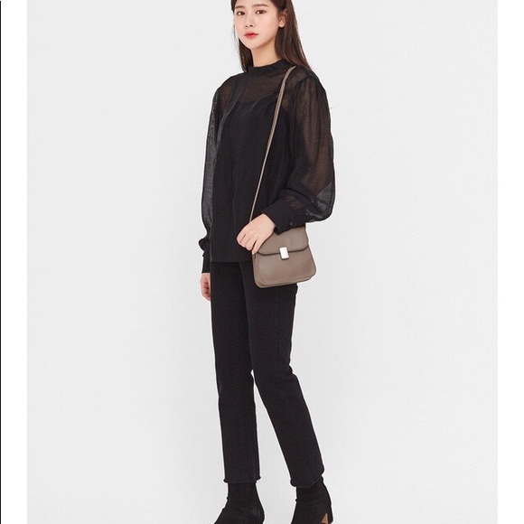 Beige brown square bag - Picture 2 of 2